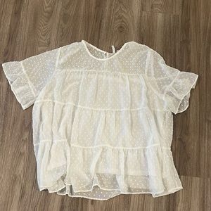 White Polka Dot Blouse